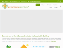 Tablet Screenshot of evergreencertified.com